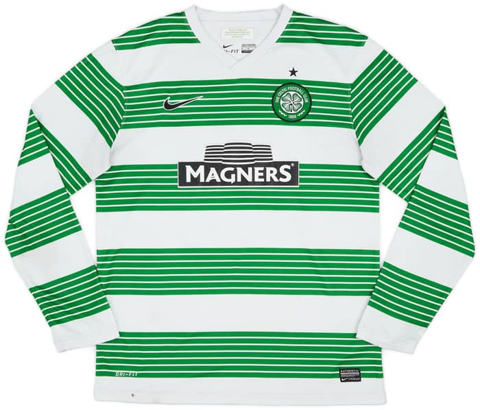2013-15 Celtic L/S Home Shirt Ledley #16 - 6/10 - (M)