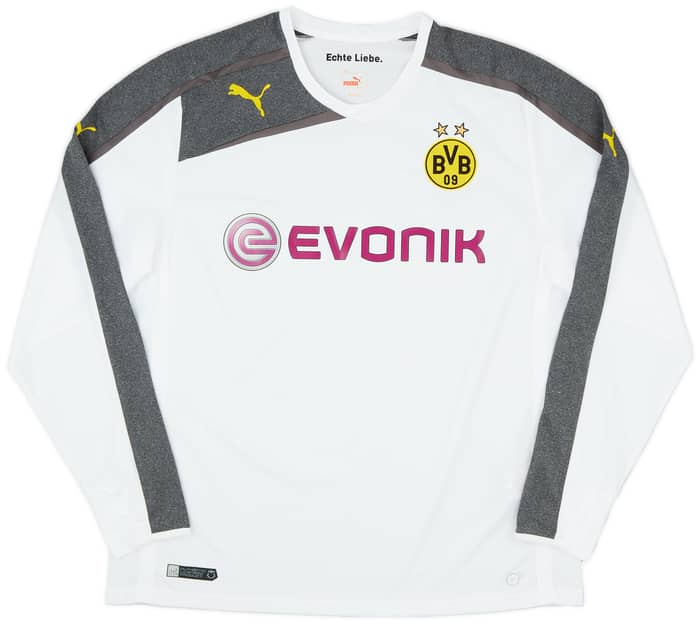 2013-15 Borussia Dortmund Third L/S Shirt - 8/10 - (XXL)