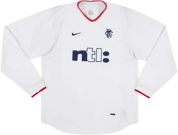 2001-02 Rangers Away L/S Shirt - 8/10 - (XL)