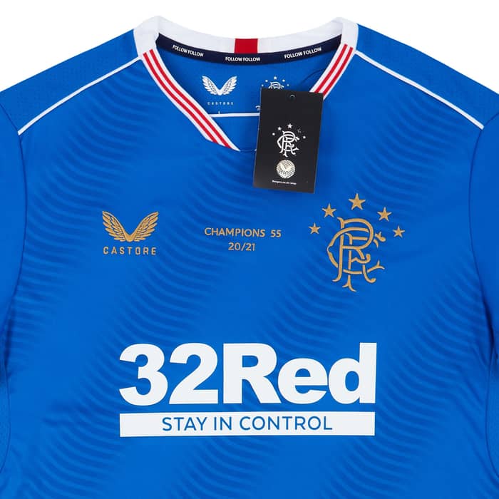 2020-21 Rangers Special Edition 'Champions 55 20/21' Home Shirt
