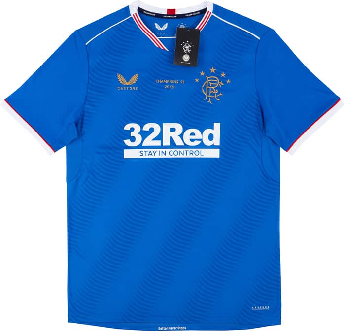 2020-21 Rangers Special Edition 'Champions 55 20/21' Home Shirt