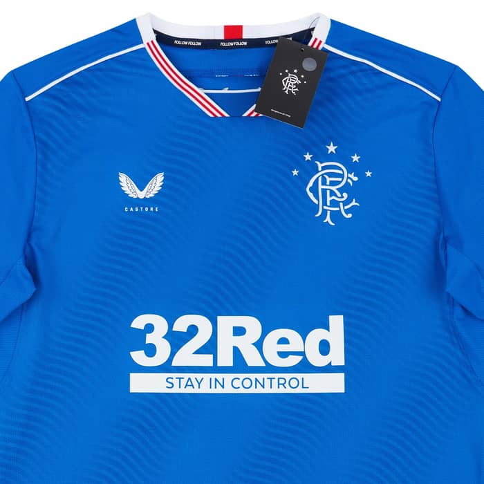 2020-21 Rangers Player Issue Pro Home L/S Shirt