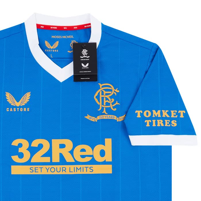 2021-22 Rangers Player Issue Pro '150 Years Anniversary' Home Shirt