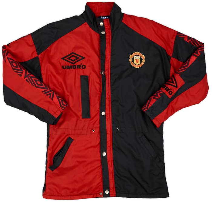 1995-97 Manchester United Umbro Bench Coat - 8/10 - (S)
