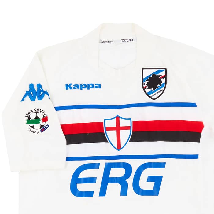 2004-05 Sampdoria Match Issue Away Shirt Pavan #32