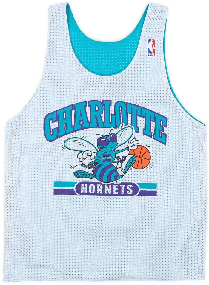 2013-14 Charlotte Hornets Mitchell & Ness Reversible Training Jersey - 8/10 - (M)