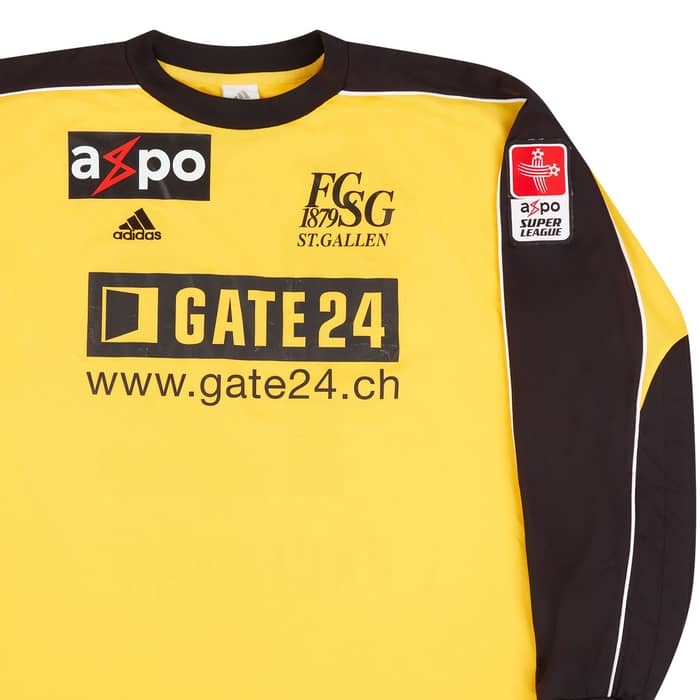 2005-06 St Gallen Match Issue GK Shirt Kaufmann #12