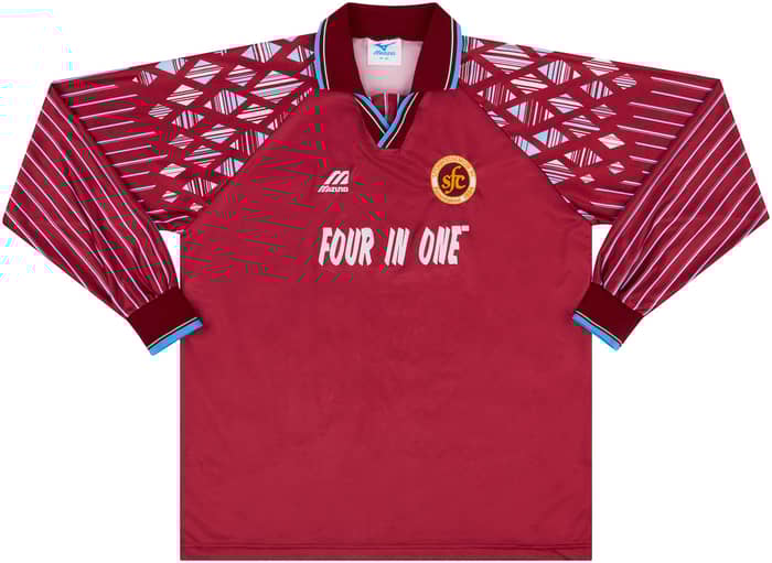 1996-98 Stenhousemuir Home L/S Shirt - 8/10 - (XL)