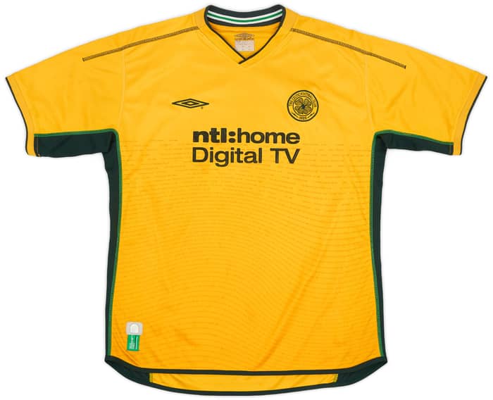 2002-03 Celtic Away Shirt Lambert #14 - 8/10 - (XL)