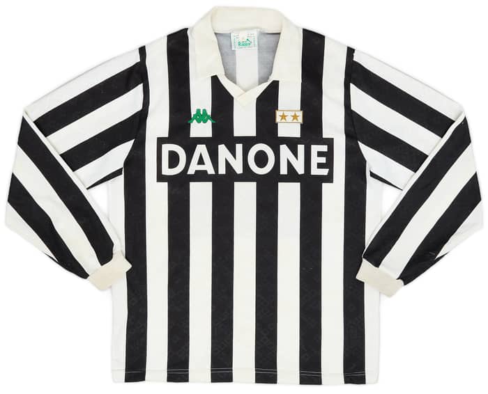 1991-92 Juventus Home L/S Shirt #10 - 8/10 - (M)