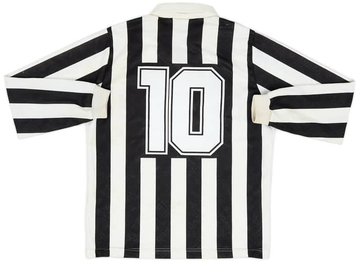 1991-92 Juventus Home L/S Shirt #10 - 8/10 - (M)