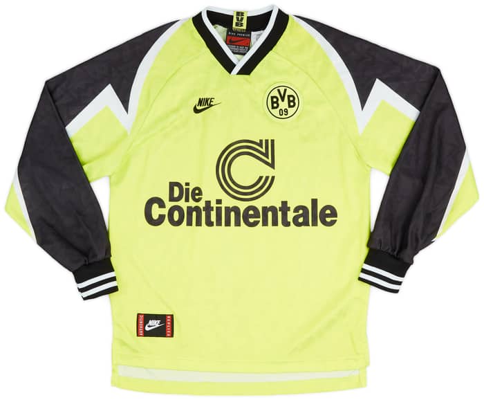 1995-96 Borussia Dortmund Home L/S Shirt - 8/10 - (S)