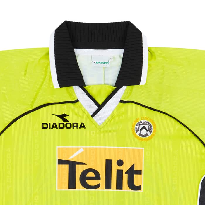 1999-00 Udinese Match Issue Away Shirt Giannichedda #16