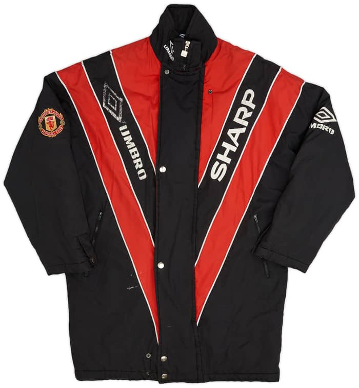 1992-93 Manchester United Umbro Padded Bench Coat - 6/10 - (M)