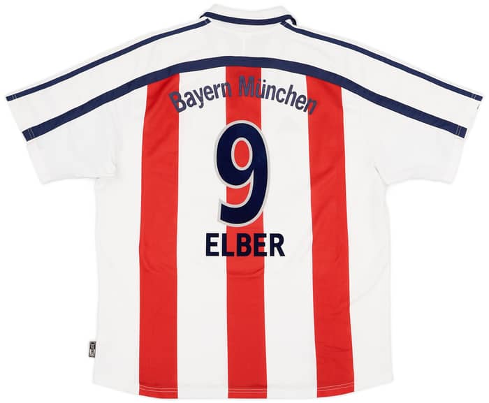 2000-01 Bayern Munich Away Shirt Elber #9 - 7/10 - (XL)