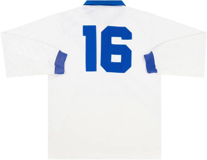 1989-91 Greenock Morton Match Issue Home L/S Shirt #16