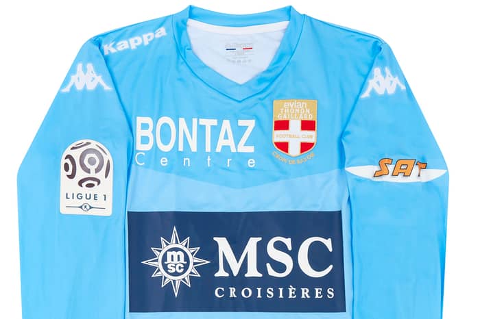 2014-15 Evian Thonon Gaillard Match Issue GK Shirt Leroy #40