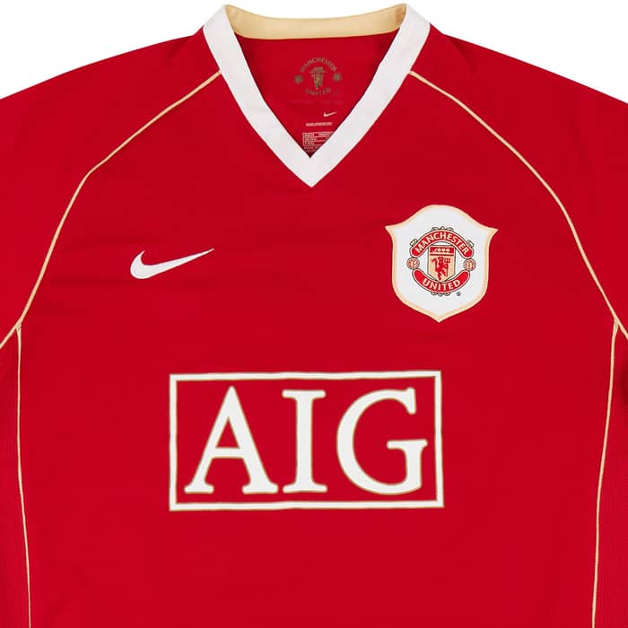 2006-07 Manchester United Home Shirt Solskjaer #20 (7/10) XXL