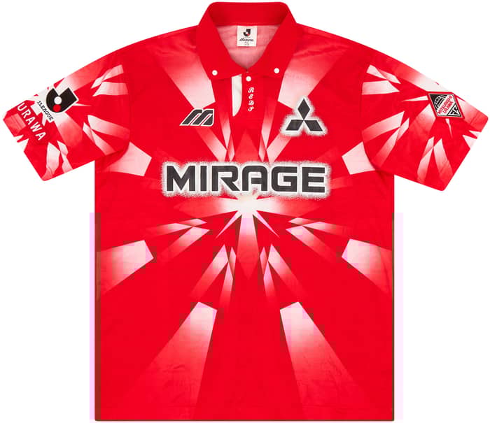 1995-96 Urawa Red Diamonds Home Shirt - 8/10 - (L)