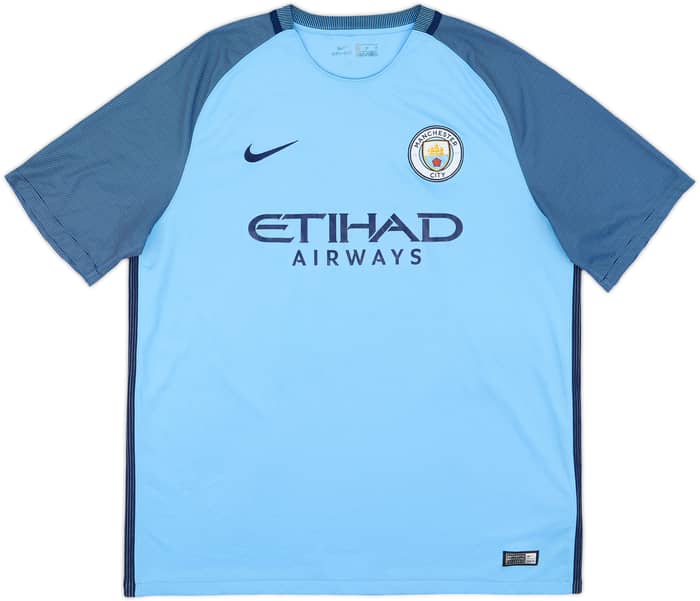 2016-17 Manchester City Home Shirt Kompany #4 - 8/10 - (XL)