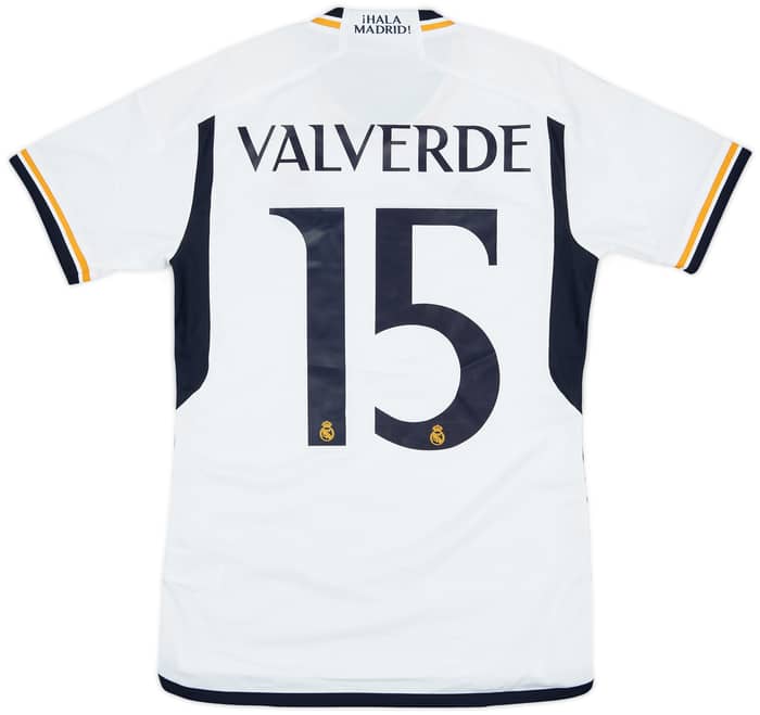 2023-24 Real Madrid Home Shirt Valverde #15 (S)