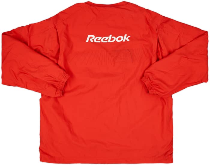 2004-05 Liverpool Reebok Staff Issue 1/4 Zip Drill Top 'HMC' - 9/10 - (XL)