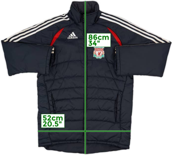 2006-07 Liverpool adidas Padded Bench Coat - 5/10 - (L.Boys)