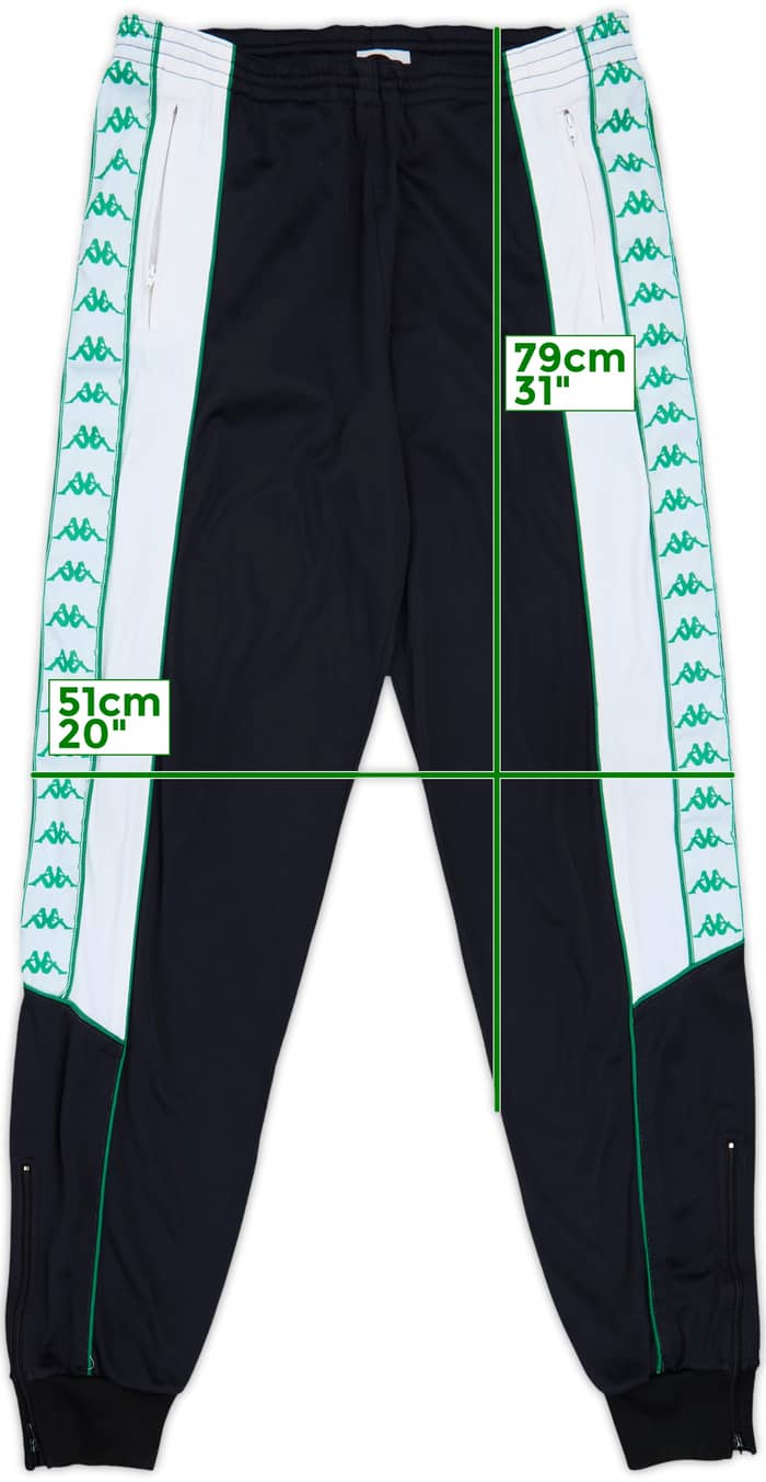 1990-91 Juventus Kappa Track Pants/Bottoms - 5/10 - (M)
