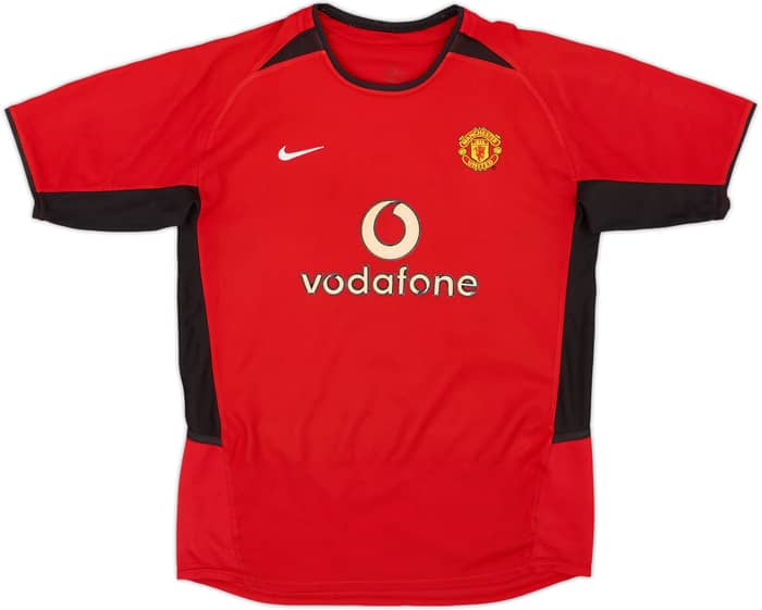 2002-04 Manchester United Home Shirt Beckham #7 - 4/10 - (XL.Boys)