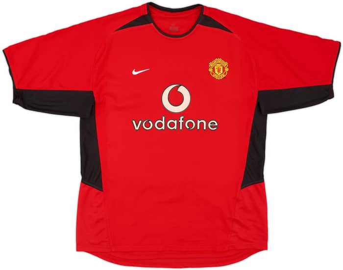 2002-04 Manchester United Home Shirt Beckham #7 - 8/10 - (L)