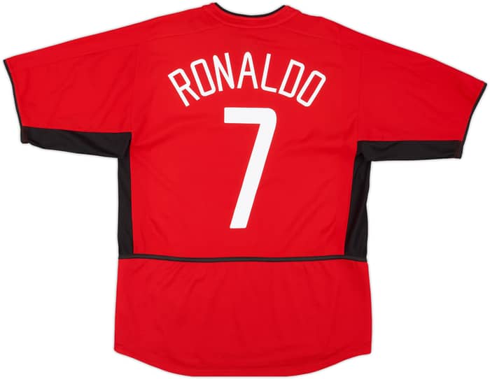 2002-04 Manchester United Home Shirt Ronaldo #7 - 8/10 - (M)