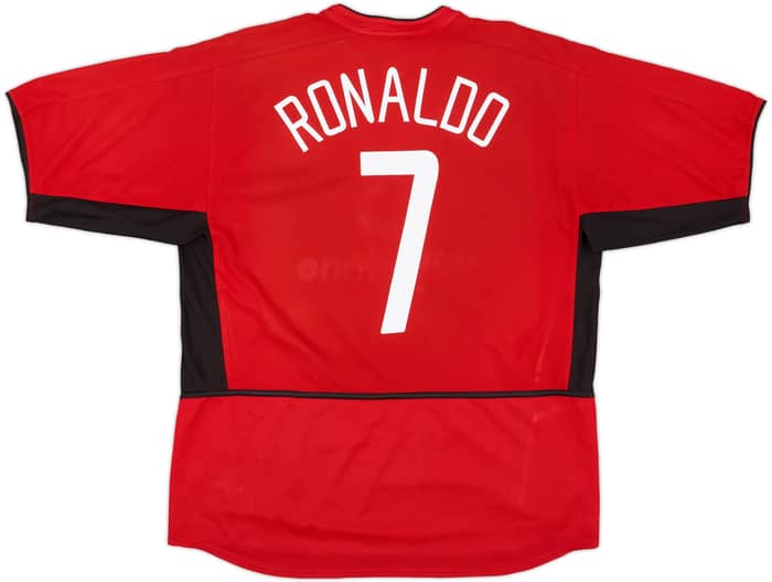 2002-04 Manchester United Home Shirt Ronaldo #7 - 4/10 - (XL)