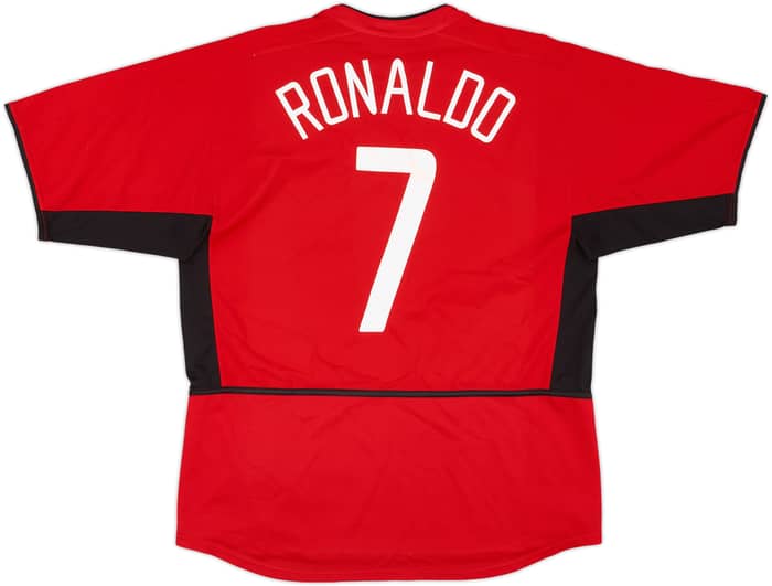2002-04 Manchester United Home Shirt Ronaldo #7 - 7/10 - (L)