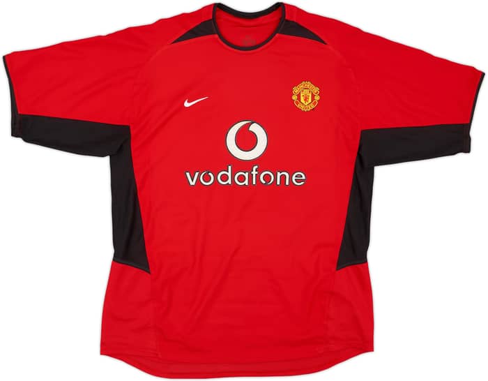 2002-04 Manchester United Home Shirt Beckham #7 - 8/10 - (L)