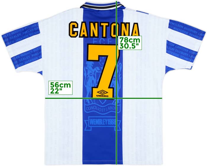 1994-96 Manchester United Third Shirt Cantona #7 - 9/10 - (L)