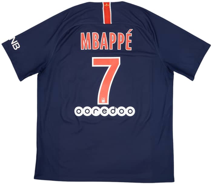 2018-19 Paris Saint-Germain Home Shirt Mbappe #7 - 8/10 - (XL)