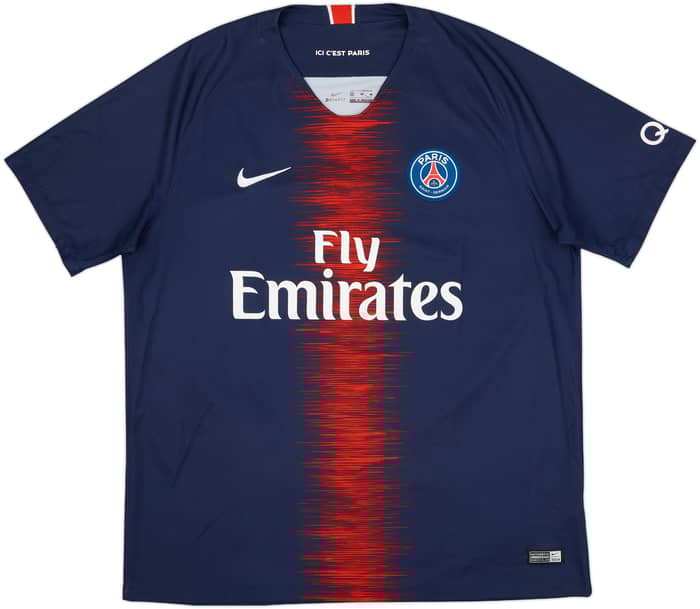 2018-19 Paris Saint-Germain Home Shirt Mbappe #7 - 8/10 - (XL)
