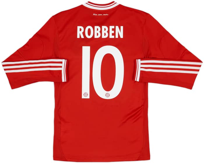 2013-14 Bayern Munich Player Issue L/S Shirt Robben #10 - 7/10 - (S)