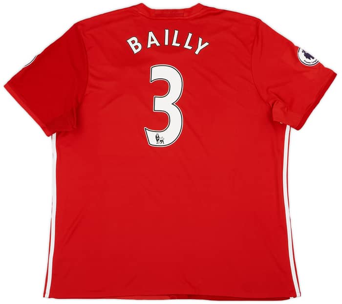 2016-17 Manchester United Home Shirt Bailly #3 - 9/10 - (XXL)