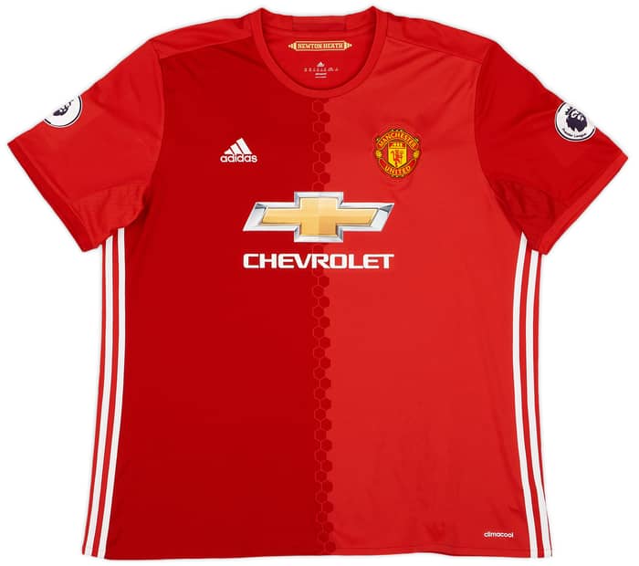 2016-17 Manchester United Home Shirt Bailly #3 - 9/10 - (XXL)