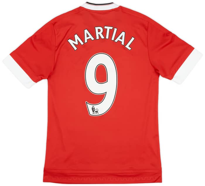 2015-16 Manchester United Home Shirt Martial #9 - 8/10 - (S)