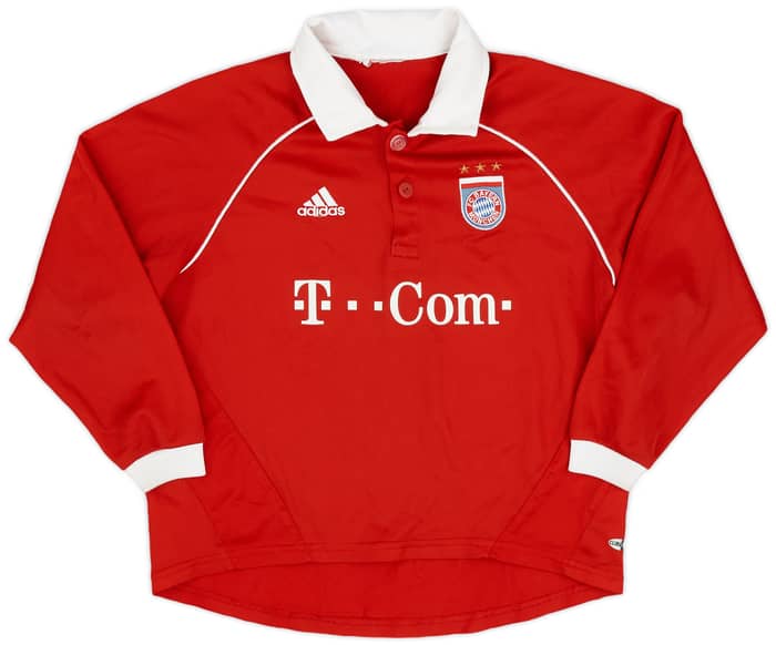 2005-06 Bayern Munich Home L/S Shirt - 8/10 - (S.Boys)