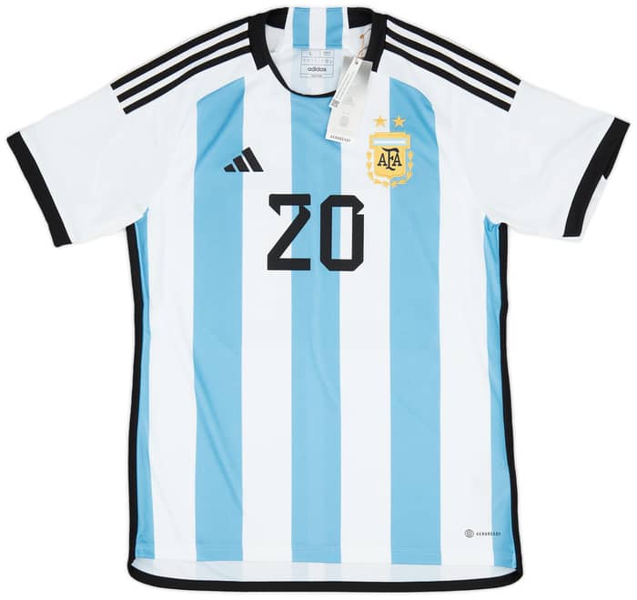 2022-23 Argentina Home Shirt Mac Allister #20