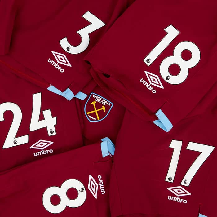 2019-20 West Ham Player Issue Home Shorts # (Very Good)