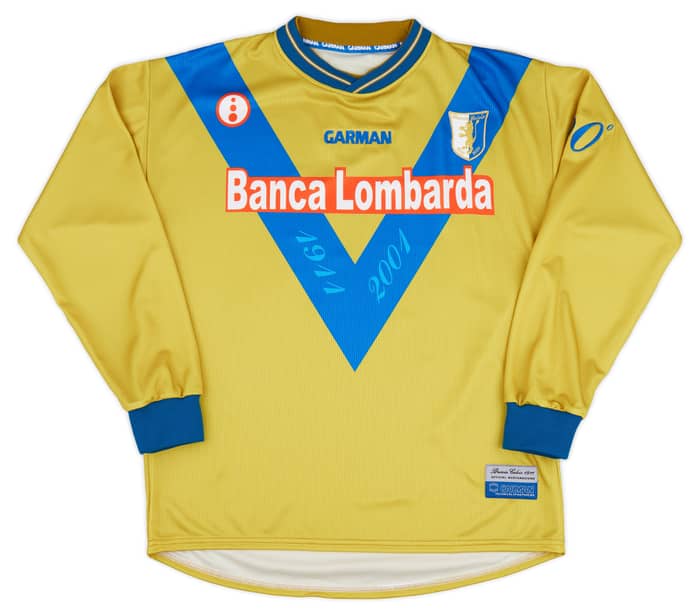 2001-02 Brescia Garman Reissue Third L/S Shirt Guardiola #28