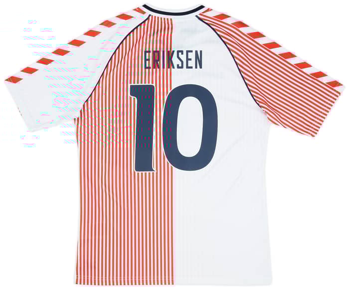 2023 Denmark Hummel 'DBU 86' Reissue Away Shirt Eriksen #10