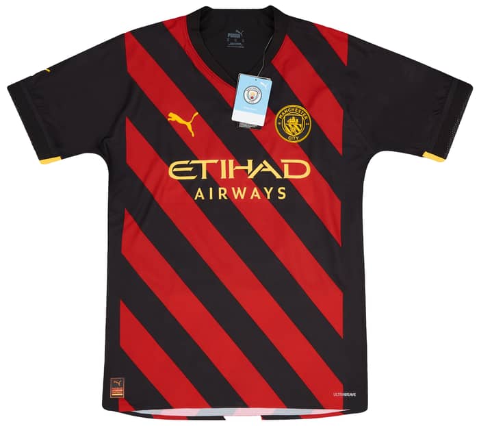 2022-23 Manchester City Player Issue Away European Shirt De Bruyne #17