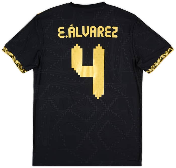 2025 Mexico Authentic Gold Cup Shirt E.Alvarez #4