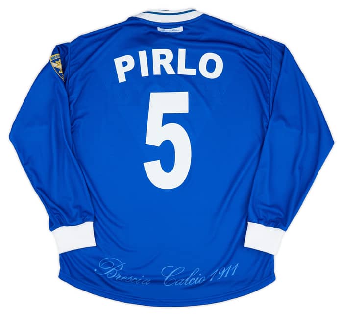 2000-01 Brescia Garman Reissue Home L/S Shirt Pirlo #5
