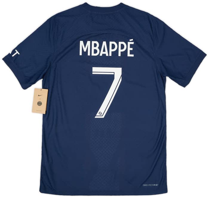 2022-23 Paris Saint-Germain Authentic Home Shirt Mbappe #7
